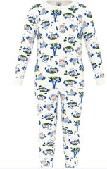 PETIT BATEAU LONG SLEEVE PRINTED LOUNGEWEAR PJS