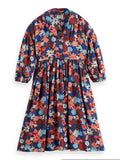 SCOTCH & SODA PRINTED VISCOSE MIDI DRESS