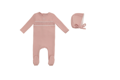 MINILABEL 2PC ROCKING HORSE FOOTIE WITH HAT SET