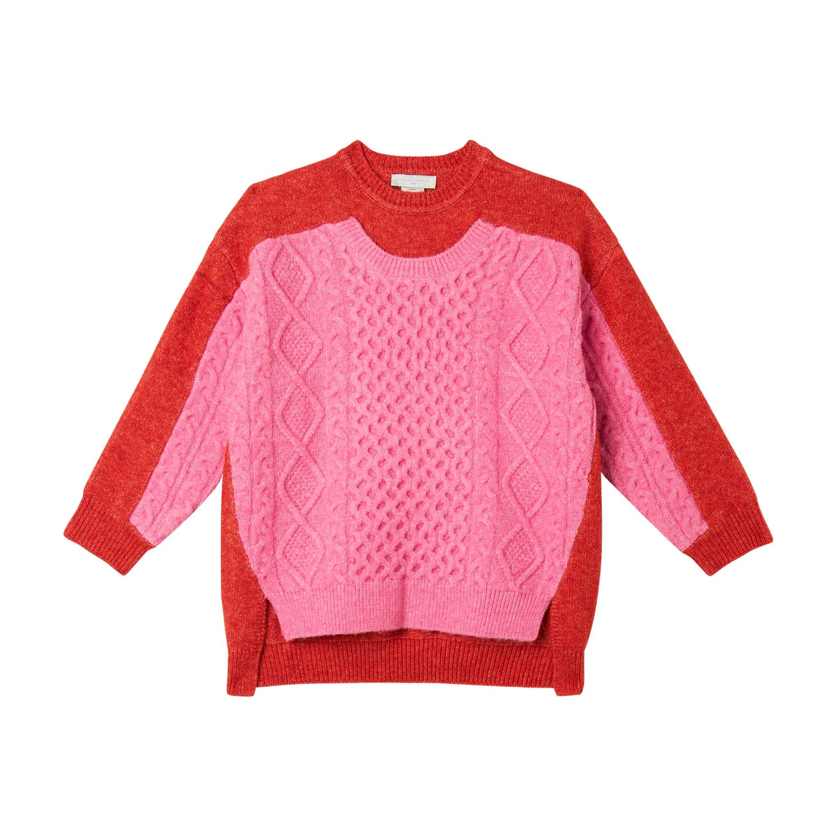 STELLA MCCARTNEY CABLE COLORBLOCK SWEATER