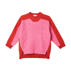 STELLA MCCARTNEY CABLE COLORBLOCK SWEATER