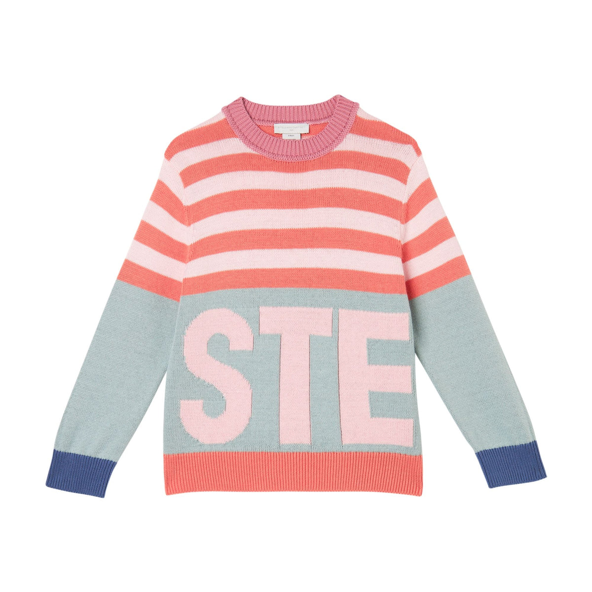 STELLA MCCARTNEY LOGO STRIPED SWEATER