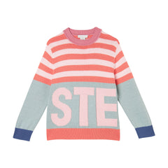 STELLA MCCARTNEY LOGO STRIPED SWEATER