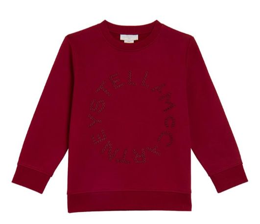STELLA MCCARTNEY EMBOSSED LOGO DISK SWEATSHIRT