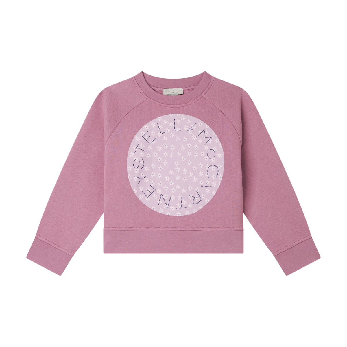 STELLA MCCARTNEY FLOWER LOGO DISC PRINT SWEATSHIRT