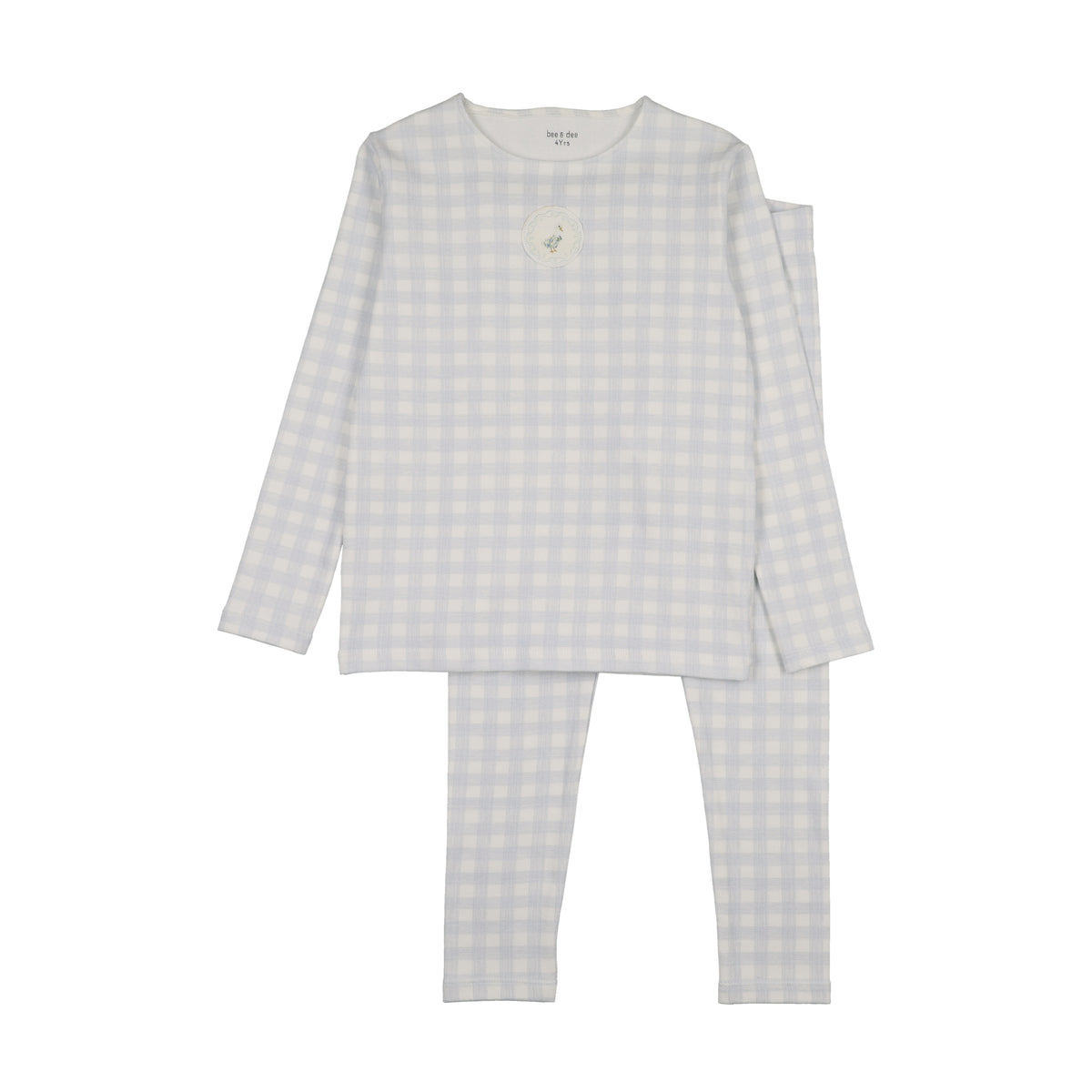 BEE & DEE 2PC GOOSE ON PLAID P.J.'S