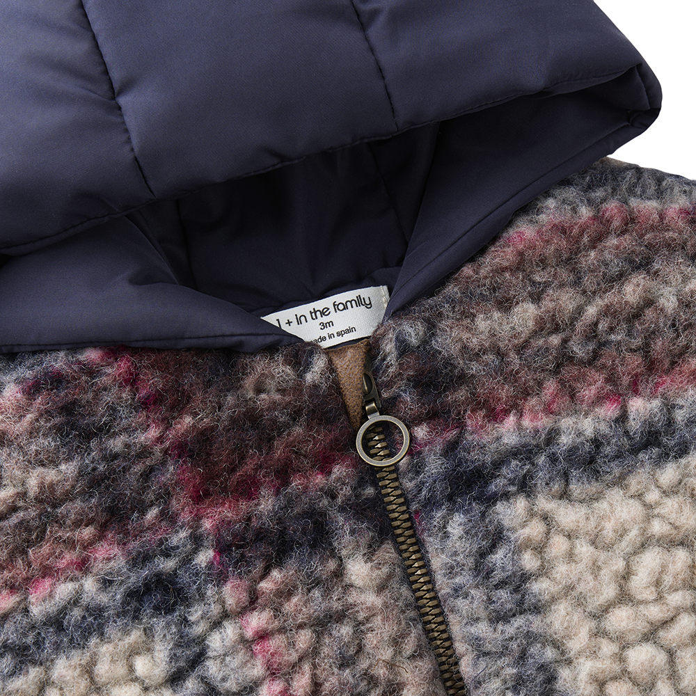 1+IN THE FAMILY PLAID HOODED JACKET