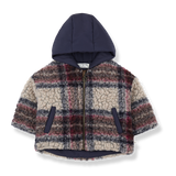 1+IN THE FAMILY PLAID HOODED JACKET