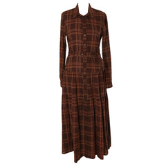 HEV PLAID SHIRT DRESS