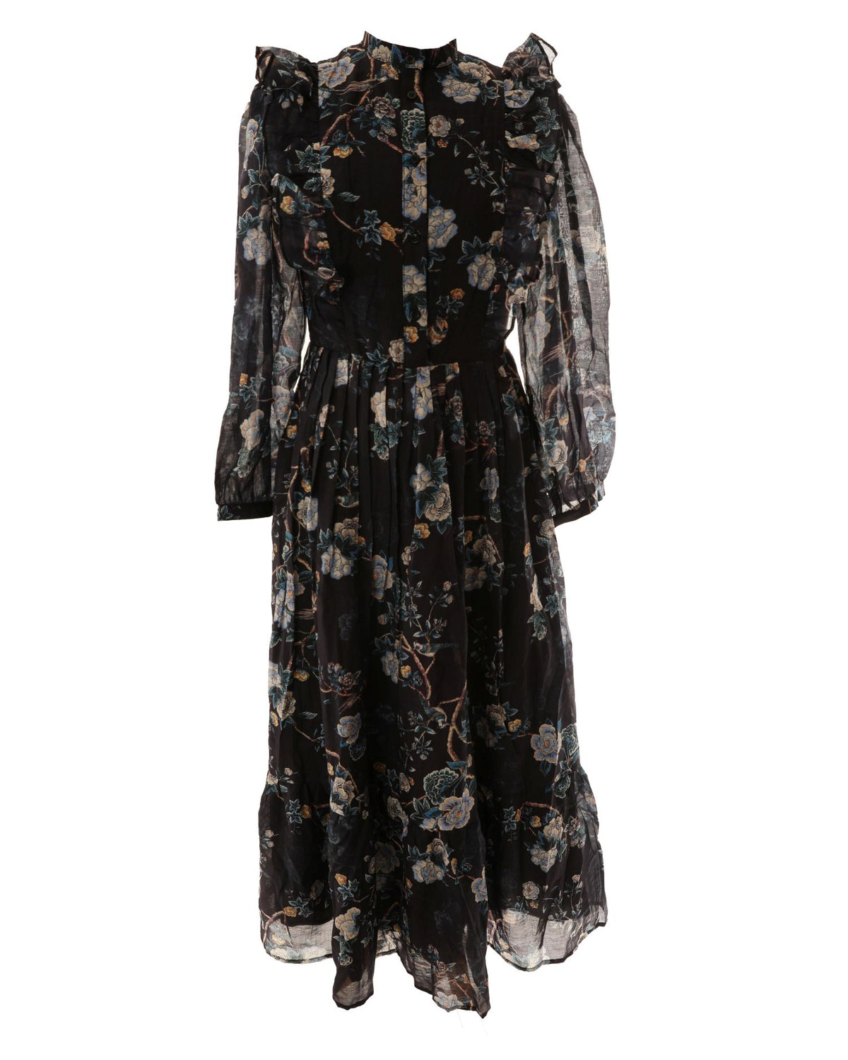 HEV SHEER FLORAL PRINT DRESS