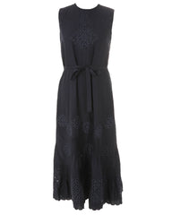 HEV CUSTOM EYELET DETAIL TIERED DRESS