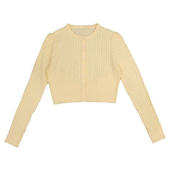 HEV RIB TEXTURED CARDIGAN