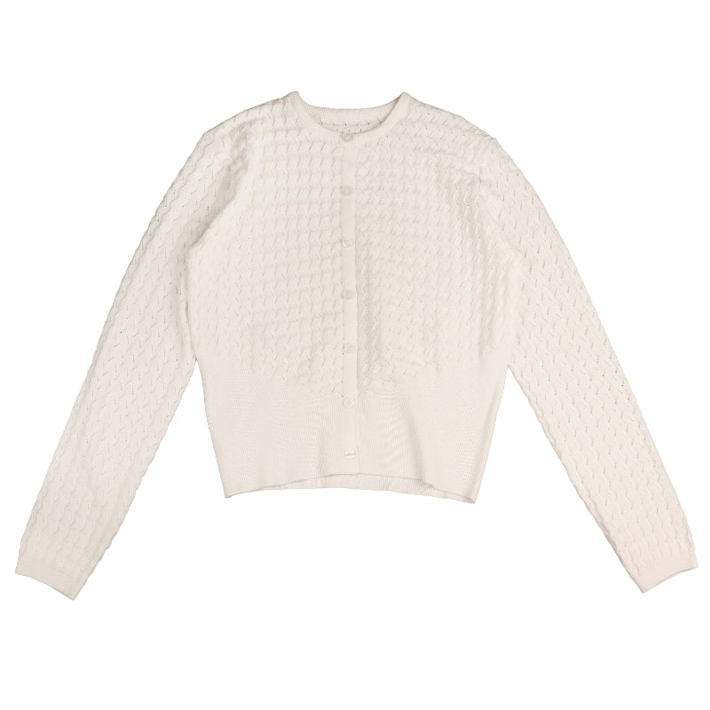 HEV RIB TEXTURED CARDIGAN