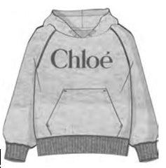 CHLOE LOGO HOODED SWEATSHIRT