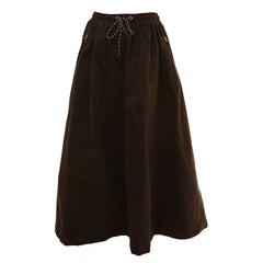 HEV 2PC STRIPED MOCKNECK TOP WITH CORD TIE SKIRT