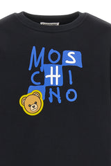 MOSCHINO LOGO GRAPHIC BEAR PATCH SWEATSHIRT
