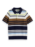 SCOTCH & SODA STRIPE KNIT POLO