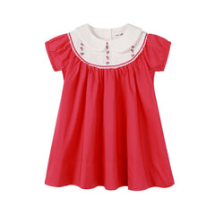 NOU NELLE EMBROIDERED BIB DRESS