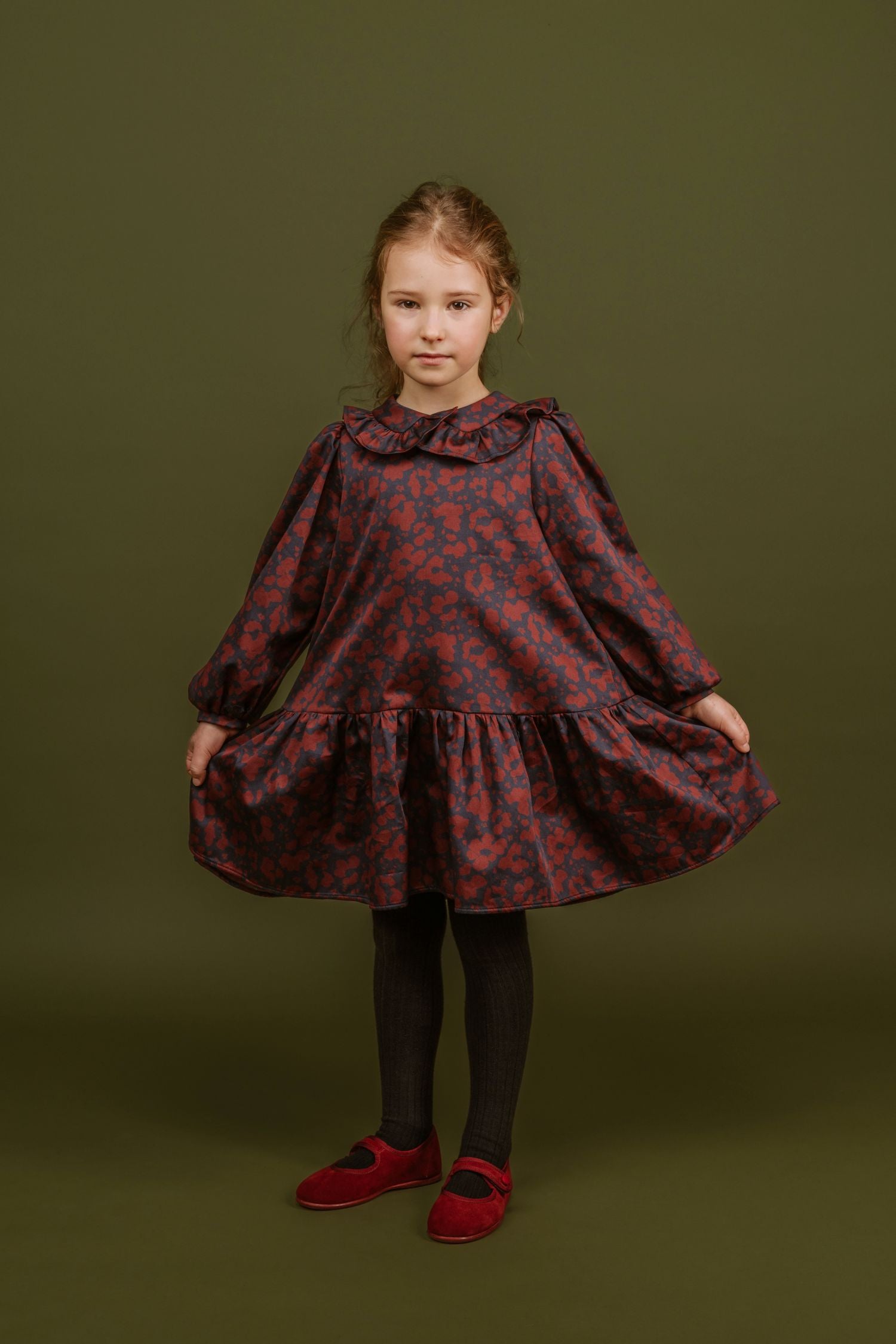 PAADE MODE CARA RUFFLE COLLAR DRESS