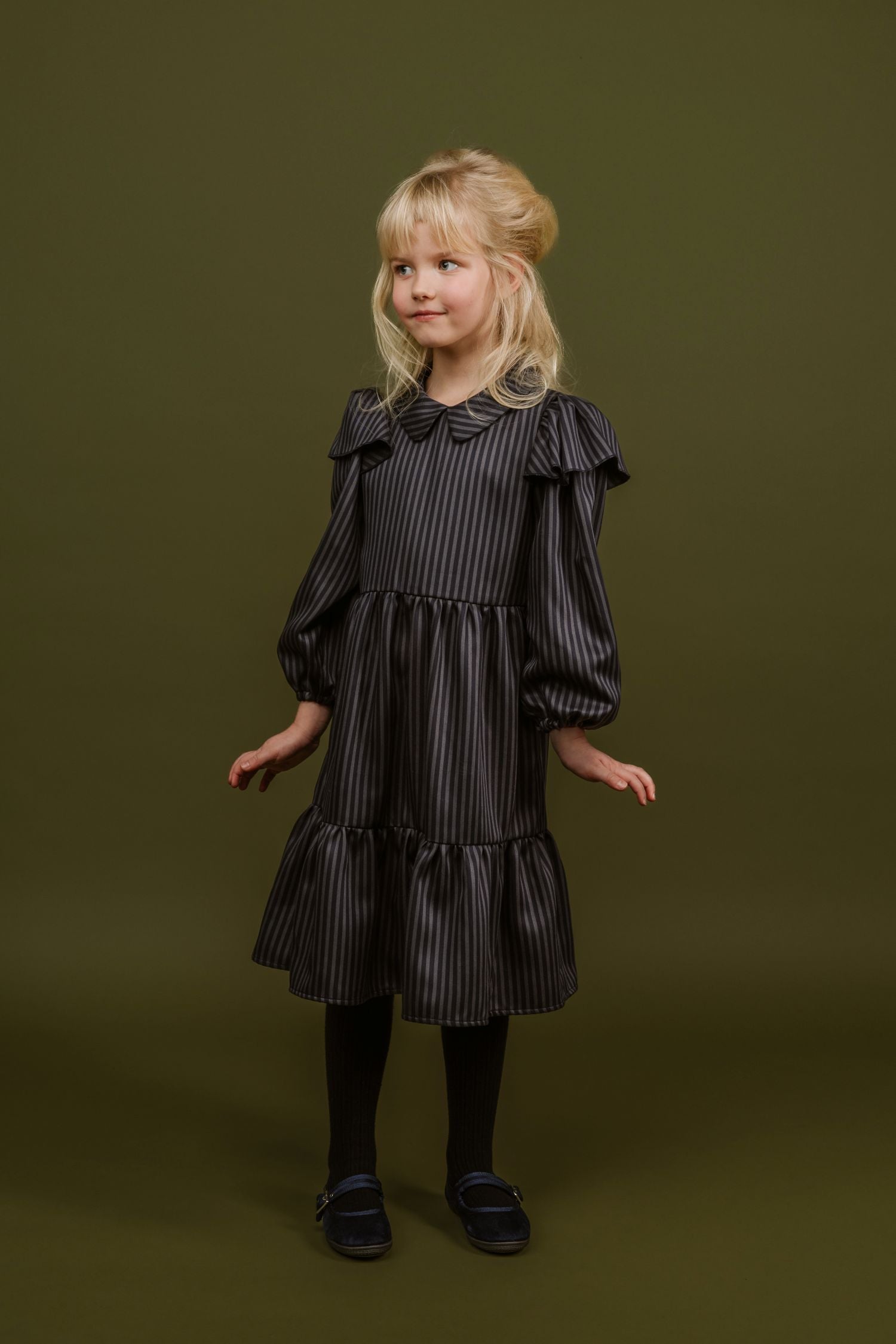 PAADE MODE DONATA PETER PAN COLLAR LAYERED DRESS