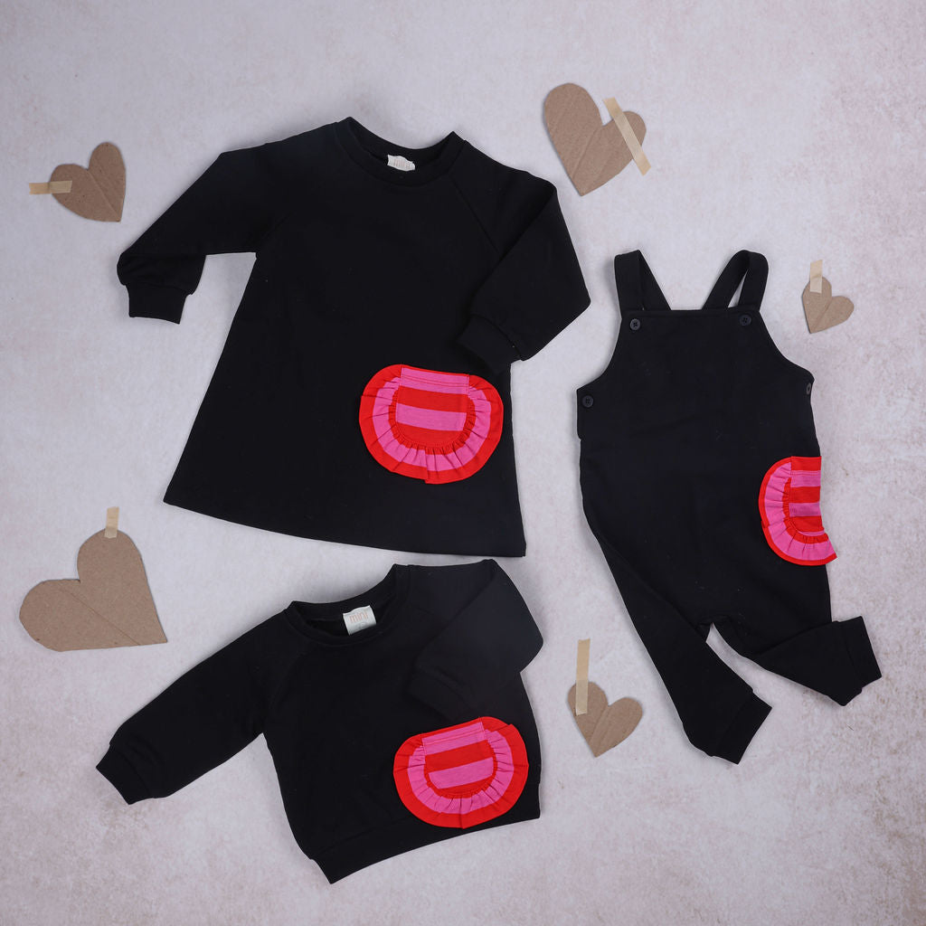 MINI P STRIPE POCKET SWEATSHIRT