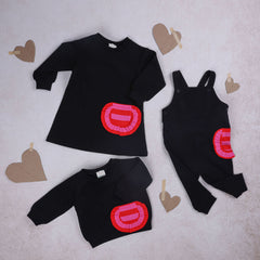 MINI P STRIPE POCKET SWEATSHIRT