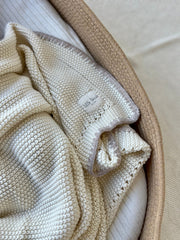 LITTLE THREADS KNIT COTTON BLANKET