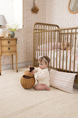 PETITE BELLE FLORA COLL. 2 CRIB SHEET,1 DUVET, 2 PILLOW CASE
