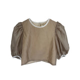 THE MIDDLE DAUGHTER 2PC TRIM SLEEVE & NECK WITH TRIM SKIRT