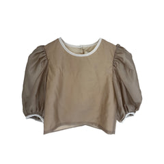 THE MIDDLE DAUGHTER 2PC TRIM SLEEVE & NECK WITH TRIM SKIRT