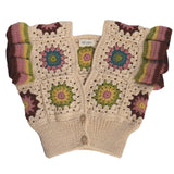 KALINKA KNITS 2PC NEDA FLOWER KNIT VEST WITH CHARLOTTE SKIRT