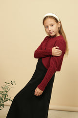 NUMU CABLE TRIM KNIT SHRUG