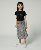 SONIA RYKIEL BUTTON DOWN SKIRT WITH FLOWER PRINT AND BOW