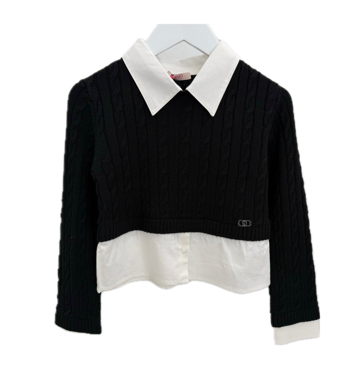 LIU-JO SWEATER OVER BLOUSE