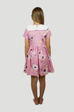 GENTILE CATONE COSTANZA LARGE COLLAR FLOWER PRINT DRESS