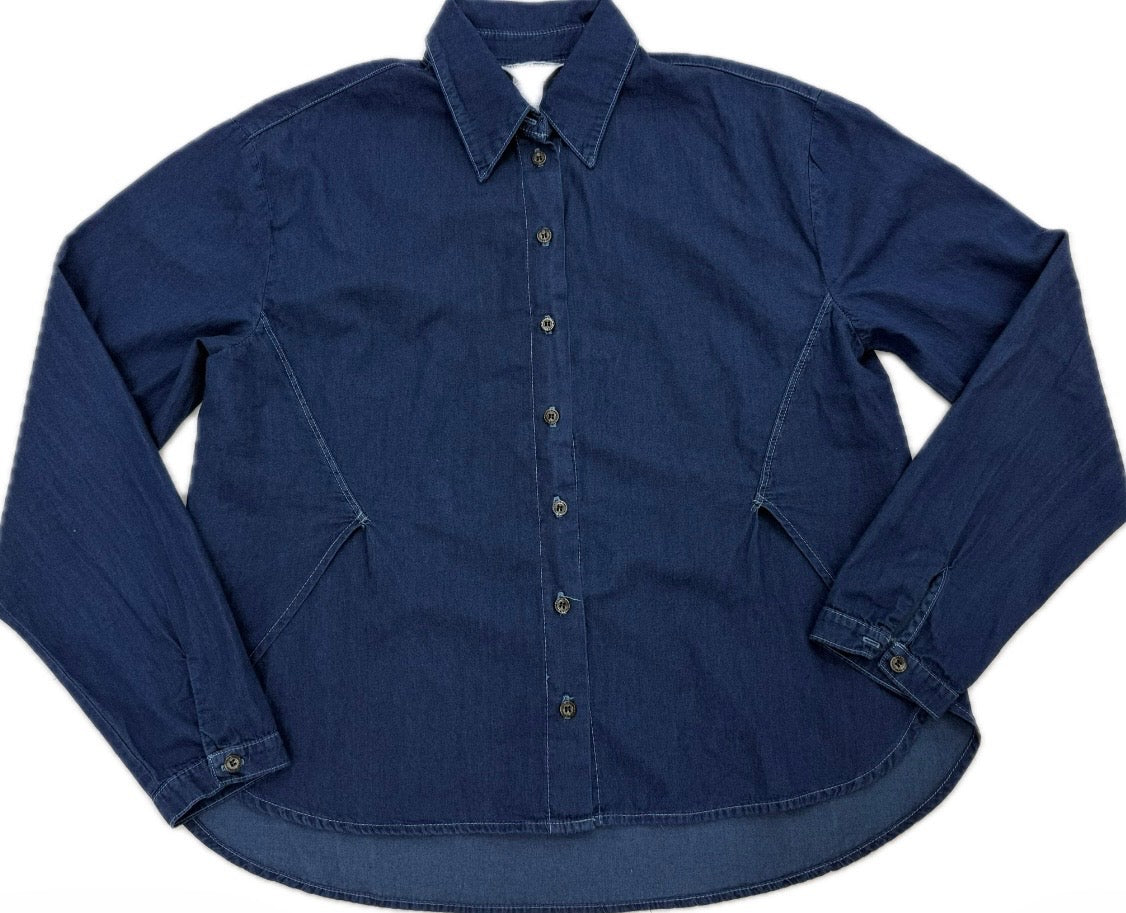 HARDTAIL CHAMBRAY SIDE SPLIT DELUXE TOP