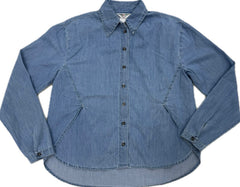 HARDTAIL CHAMBRAY SIDE SPLIT DELUXE TOP