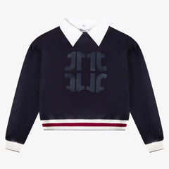 ONE TWENTY SIGNATURE COLLAR SWEATSHIRT
