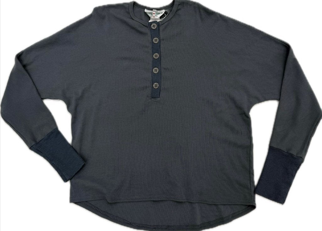 HARDTAIL HI-LO HENLEY TEE