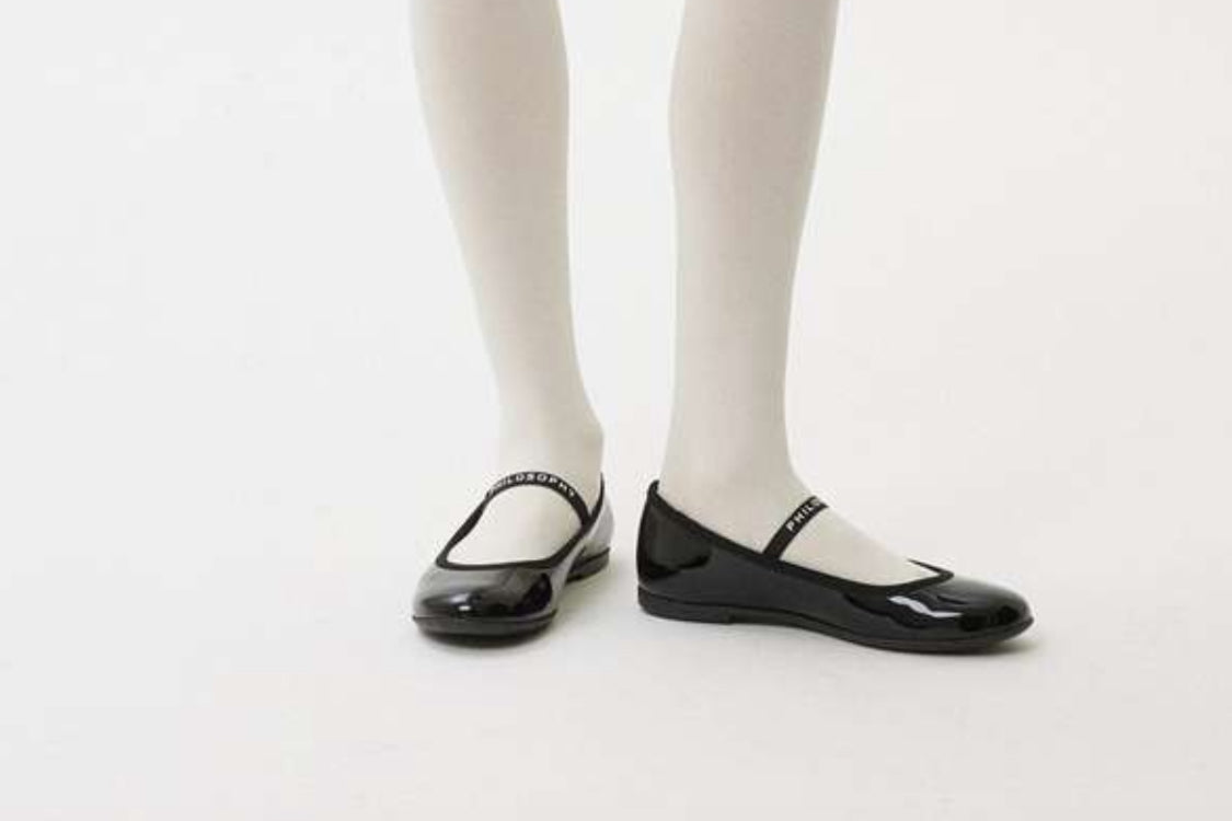 PHILOSOPHY BALLET FLAT WITH PHILOSOPHY LOG BAND