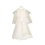 MAISON AVA  PERLA BOW DETAIL TULLE GOWN