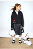 N.21 BOX PLEAT DENIM SKIRT