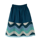 TIA CIBANI MISTY MIXED MEDIA SKIRT