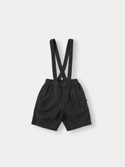 BENE BENE SUSPENDER LINEN SHORTS