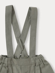BENE BENE SUSPENDER LINEN SHORTS