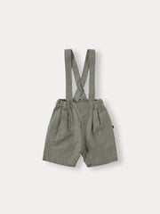 BENE BENE SUSPENDER LINEN SHORTS