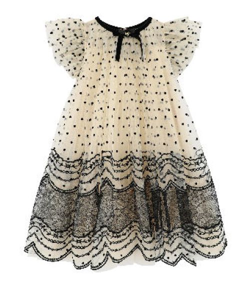 ANGELS FACE IVY SPOT & LACE DRESS