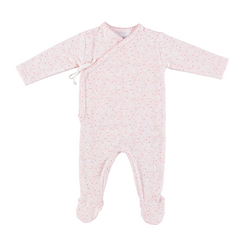 BEBE ORGANIC 3PC IDRA LEVES PRINT WRAP FOOTIE, WITH BONNET & BLANKET SET