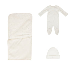 KIPP BABY 2PC LEAF FOOTIE & BEANIE
