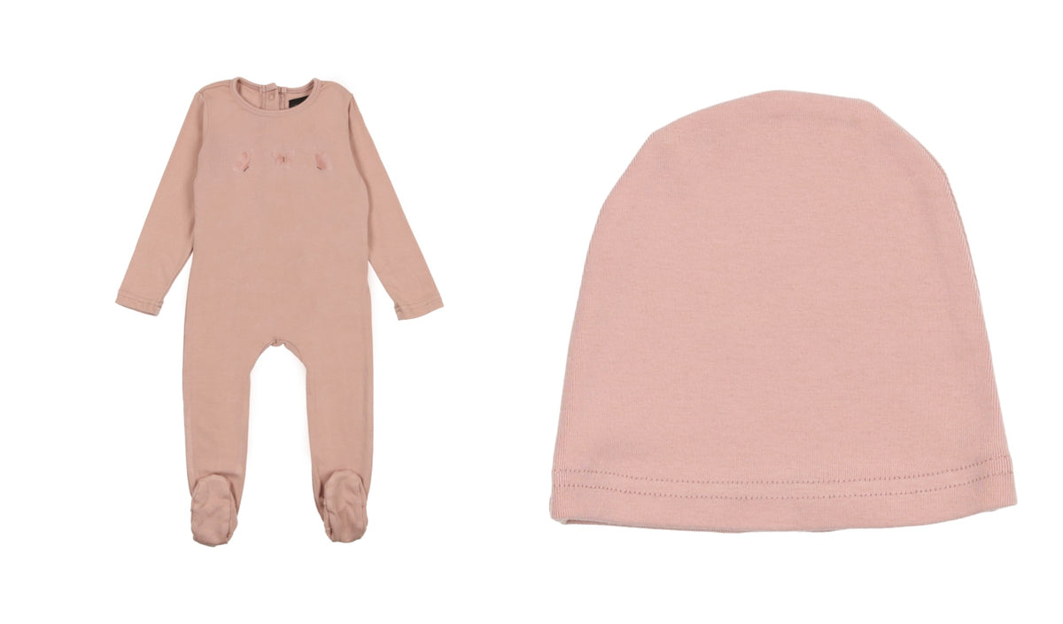 CUDDLE & COO 2PC BUTTERFLY FOOTIE + BEANIE